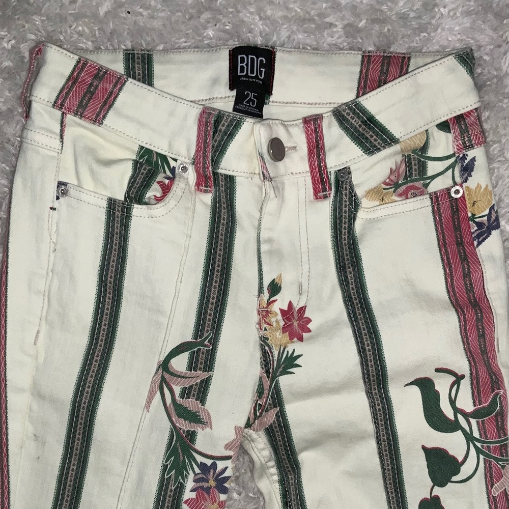 Urban Outfitters Cream Flare Jean